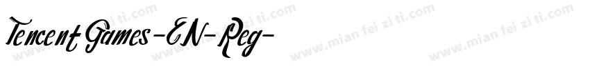 Tencent Games-EN-Reg字体转换